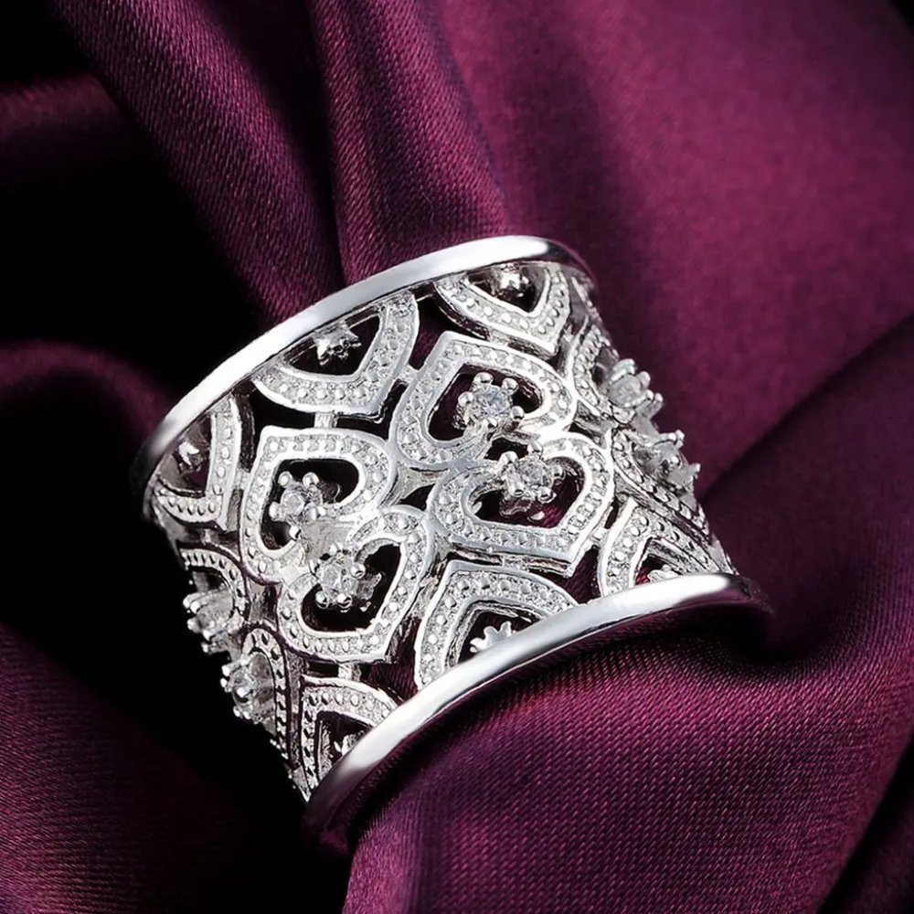 ❤️ 925 Sterling Silver Knot Rings Open Knuckle Rings for Women Adjustable Thumb - Picture 5 of 6